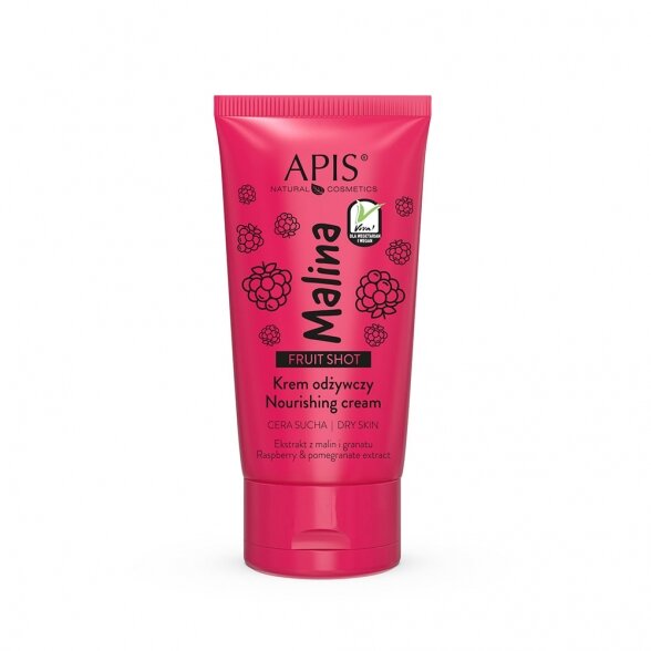 APIS Fruit Shot Raspberry maitinamasis veido kremas, 50ml