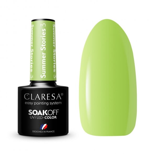 Hybrid nail polish CLARESA SUMMER STORIES 3, 5g