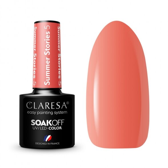 Hybrid nail polish CLARESA SUMMER STORIES 5, 5g