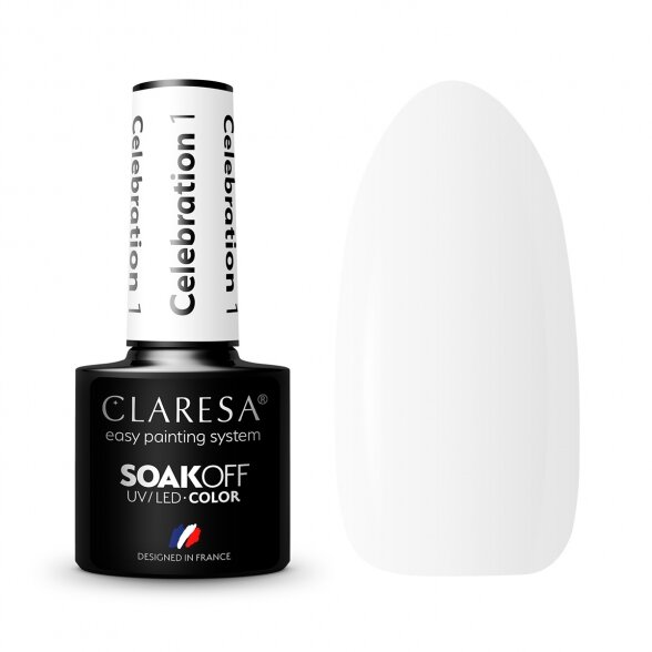 Hybrid nail polish CLARESA CELEBRATION 1, 5g