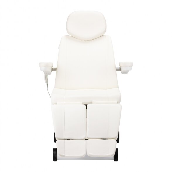 Electric pedicure chair Azzurro 873 (with rotation), white 8