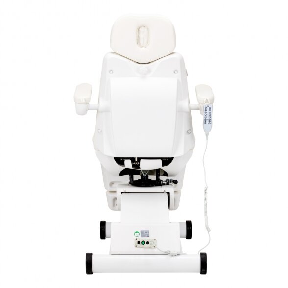 Electric pedicure chair Azzurro 873 (with rotation), white 9