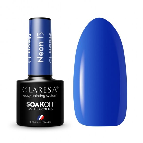 Hybrid nail polish CLARESA NEON 13, 5g