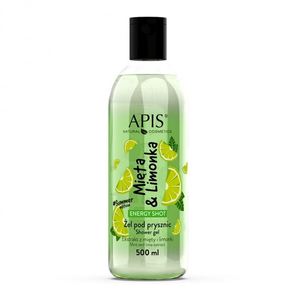 APIS shower gel MINT AND LEMON, 500ml