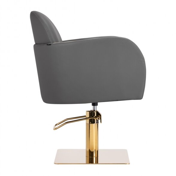 Luxury hairdressing chair GABBIANO MALAGA, grey-gold sp. 2