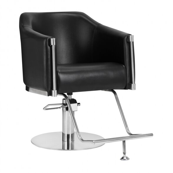 Hairdressing chair BURGOS, black sp.