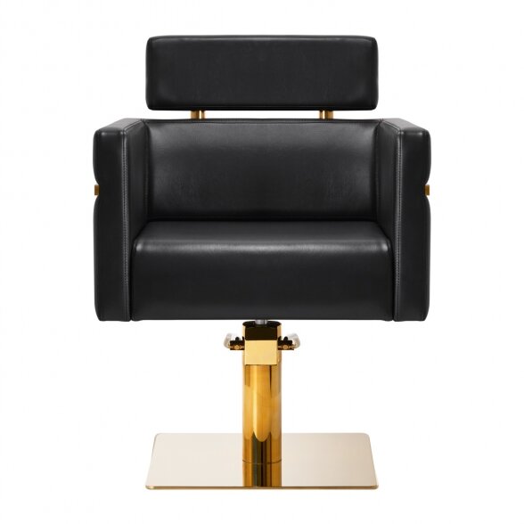 Hairdressing chair Gabbiano Toledo gold-black sp. 2