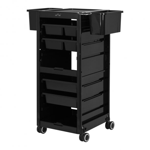 Hairdressing trolley 68A, black sp.