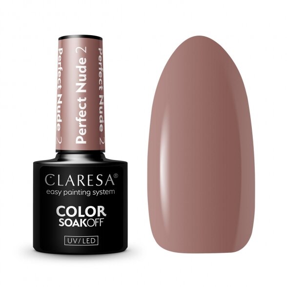 Claresa hybrid nail polish PERFECT NUDE 2, 5g