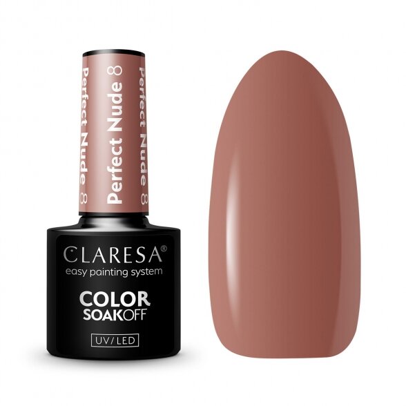 Claresa hibridinis nagų lakas PERFECT NUDE 8 - 5g