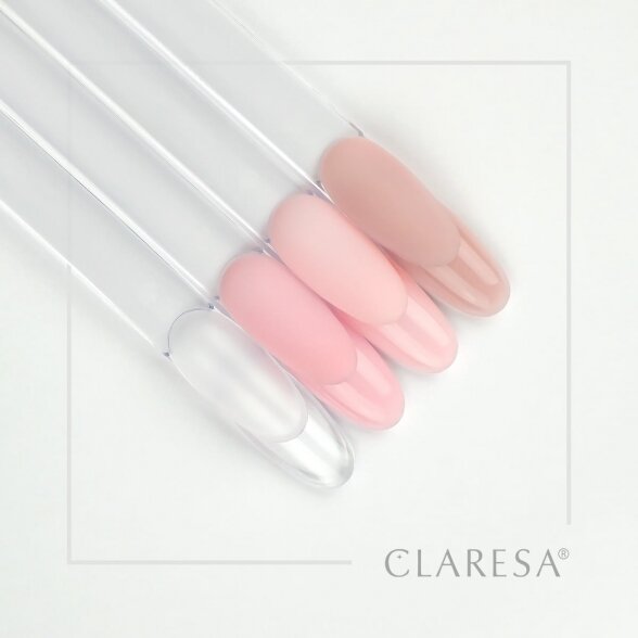 Claresa statybinis nagų priauginimo gelis Soft&Easy gel, Natural, 12g 3