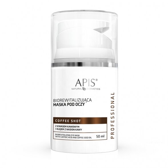 Apis COFFEE SHOOT bio-revitalizuojanti paakių kaukė 50 ml