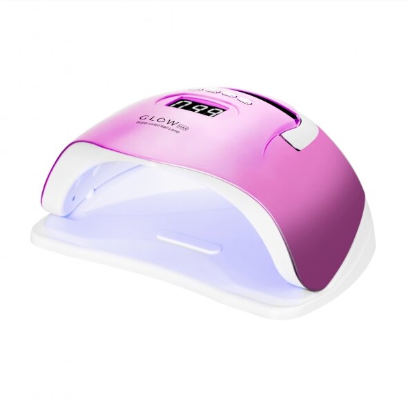 UV LED nail lamp Glow F2 RC, 220W, pink color