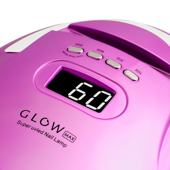 УФ светодиодная лампа для ногтей Glow F2 RC, 220Вт, розово-голубая 3