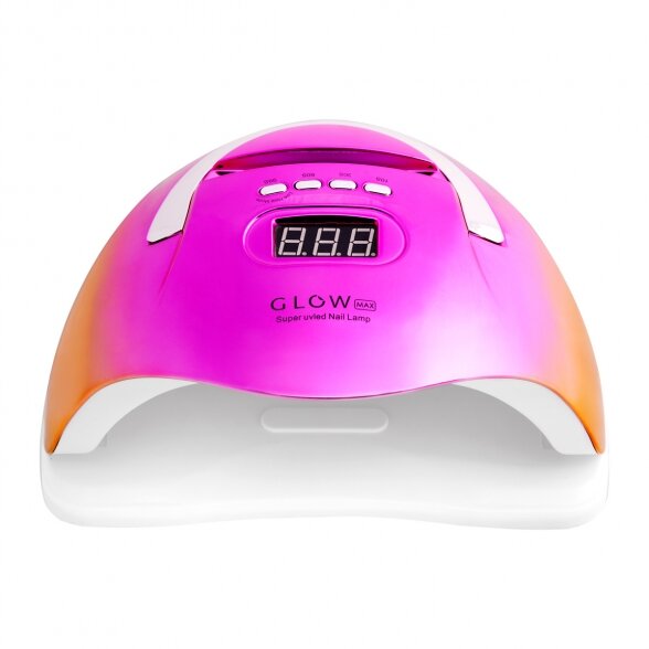 УФ светодиодная лампа для ногтей Glow F2 RC, 220Вт, розово-золотой 2