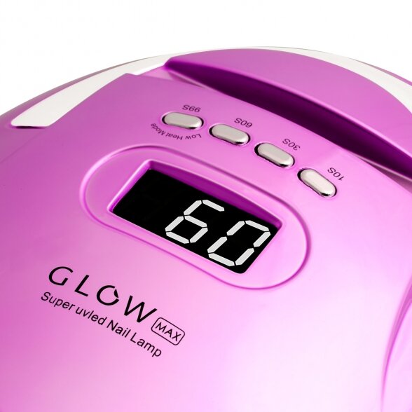 УФ светодиодная лампа для ногтей Glow F2 RC, 220Вт, розово-золотой 3