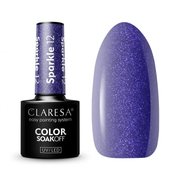 Claresa hybrid nail polish SPARKLE 12, 5g