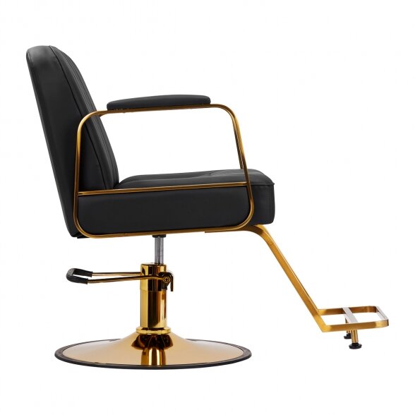 Gabbiano barber chair Acri, black-gold sp. 1