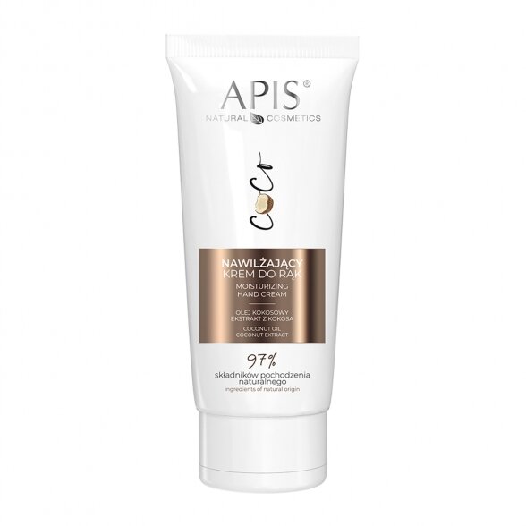 Apis Moisturizing hand cream with coconut oil and coconut extract, 50 ml