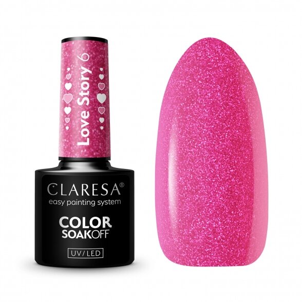 Claresa gel nail polish LOVE STORY 6 - 5g