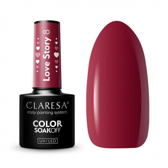 Claresa gel nail polish LOVE STORY 8 - 5g