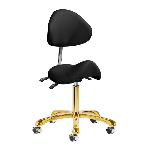 Salon chair 1004 Giovanni, black-gold