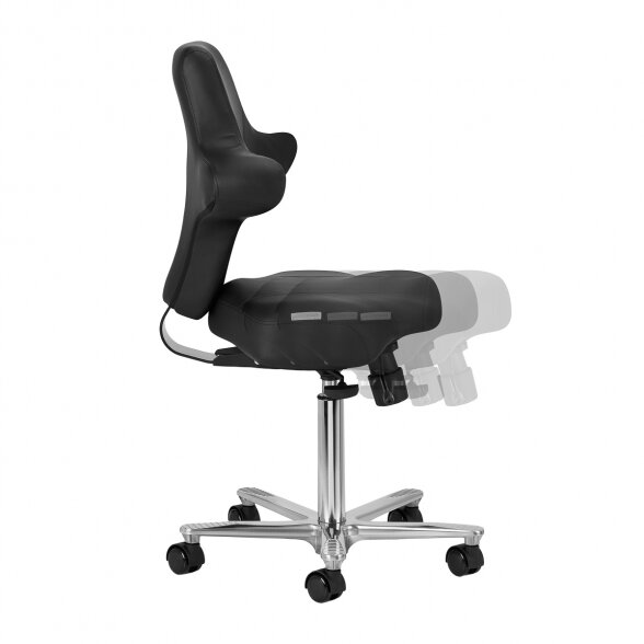 ERGONOMIC SALON CHAIR AZZURO SPECIAL 152, BLACK 4