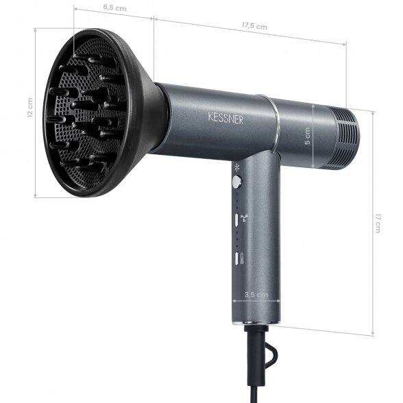 Фен Kessner Professional JET 1600 IONIC 10