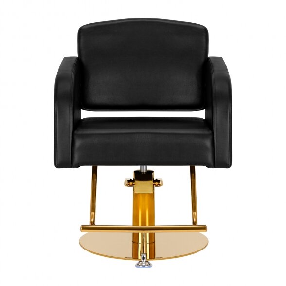 Gabbiano barber chair TURIN, gold and black sp. 1