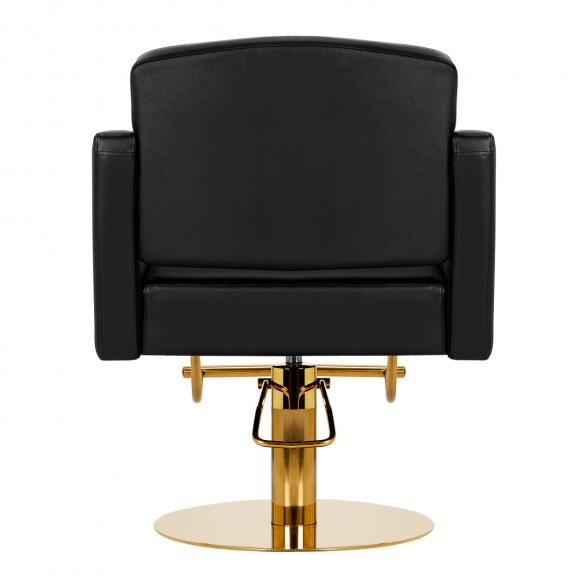 Gabbiano barber chair TURIN, gold and black sp. 2