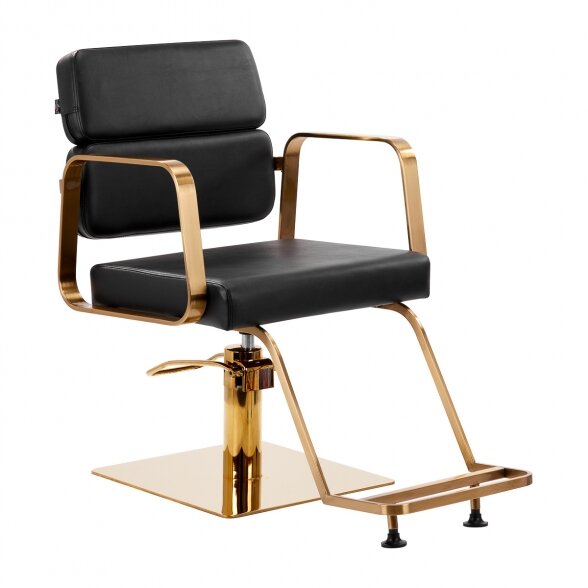 Gabbiano barber chair PORTO, black-gold sp.