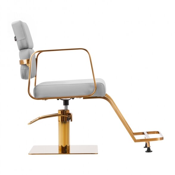 Gabbiano barber chair PORTO, grey-gold sp. 1