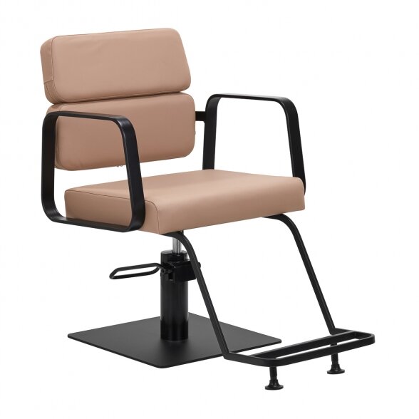 Gabbiano barber chair PORTO, black-brown sp.