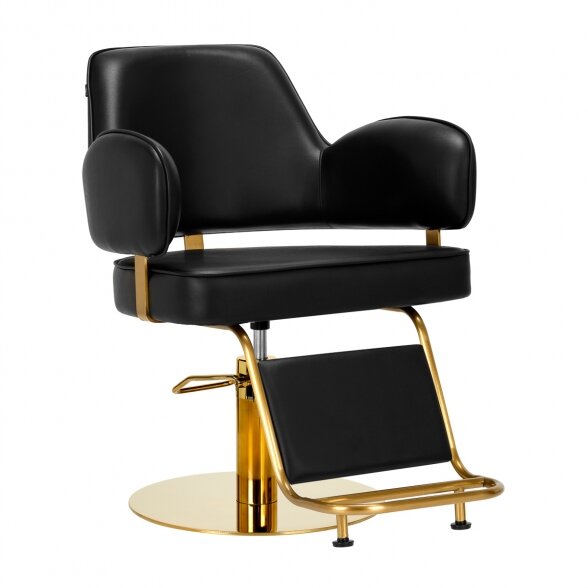 GABBIANO hairdressing chair LINZ, black-gold sp.