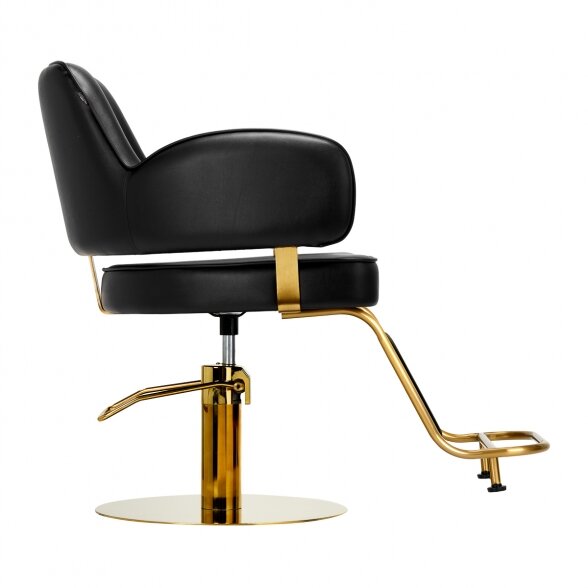 GABBIANO hairdressing chair LINZ, black-gold sp. 3