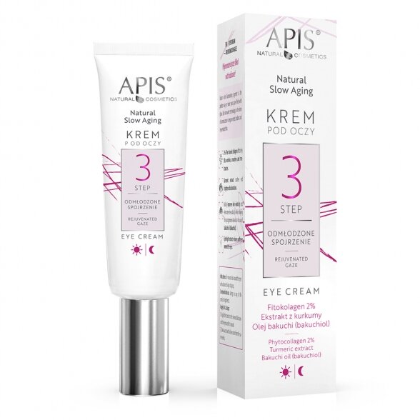 Apis Natural Slow Aging Paakių kremas STEP 3, 15ml