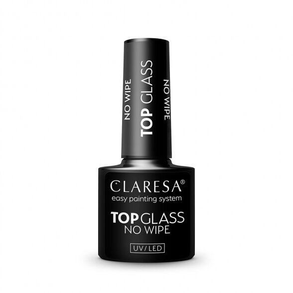 CLARESA Top Glass Не требующий протирания верхний слой геля, нелипкий, 5 г