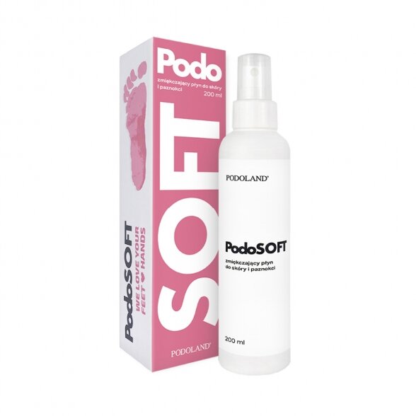 Podoland PodoSoft softening liquid for skin and nails, 200ml