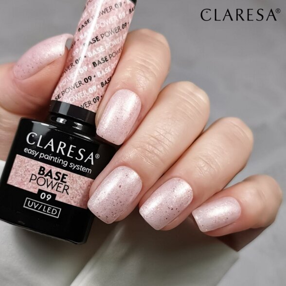 CLARESA GEL POLISH BASE POWER BASE 09, 5G 3