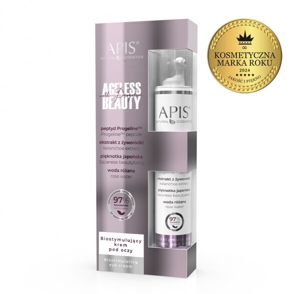 Apis Ageless beauty su progeline biostimuliuojantis paakių kremas su Progelinu 10 ml