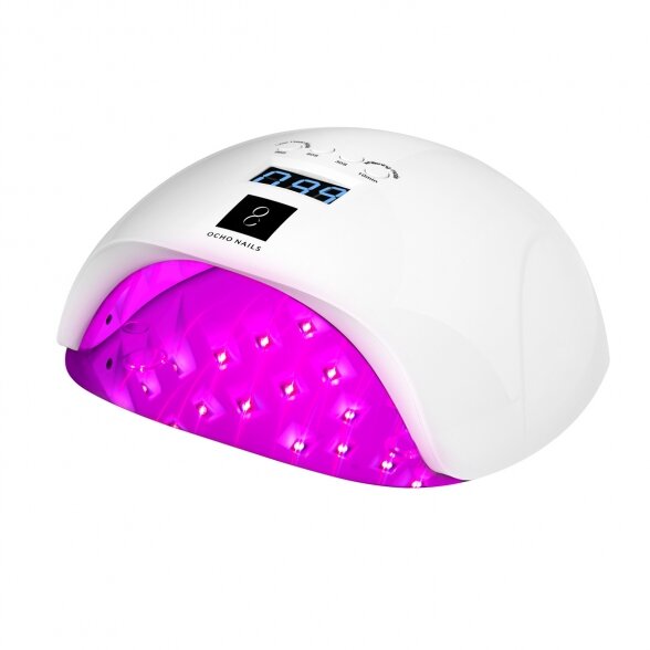 UV LED lamp OCHO NAILS X13 65W plus white with mirror bottom