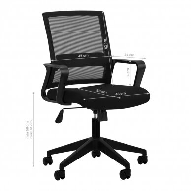 Biuro kėdė QS-11, juoda 6