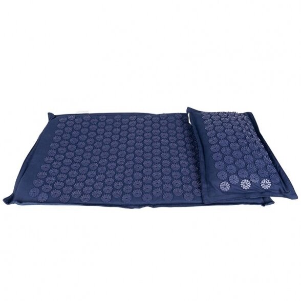 Acupressure mattress PREMIUM, with cushion, 61 cm, dark blue 1