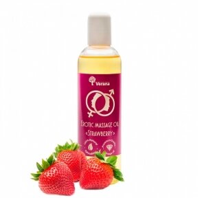 Oil for erotic massage Verana - STRAWBERRY, 250ml