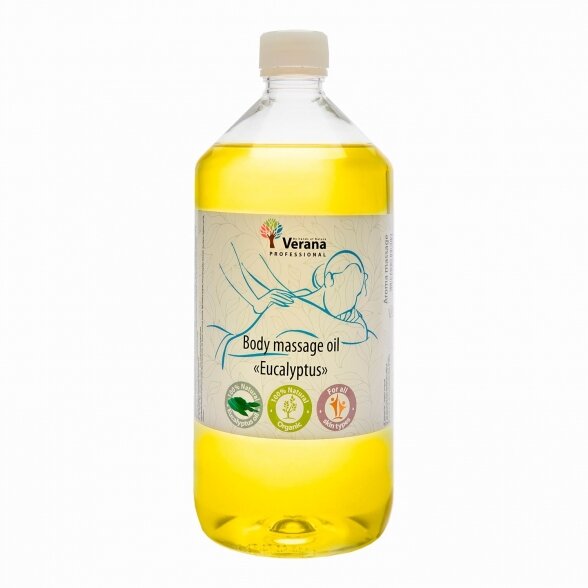 Aliejus kūno masažui EUKALIPTAS, Verana, 1000ml