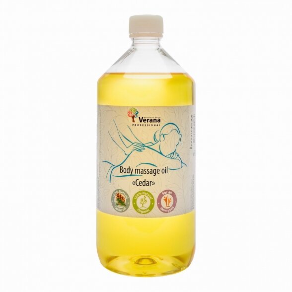 Aliejus kūno masažui KEDRAS, Verana, 1000ml