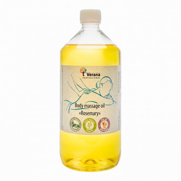 Aliejus kūno masažui ROZMARINAS, Verana, 1000ml