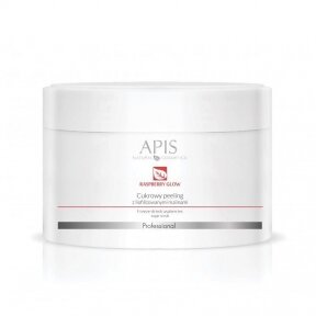 APIS sugar facial scrub with freeze-dried raspberries, 220g