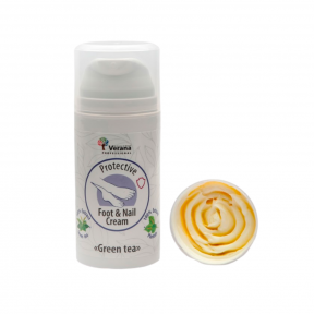 Protective foot and nail cream Verana - GREEN TEA, 90g.