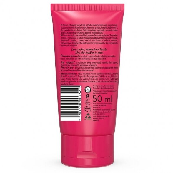 APIS Fruit Shot Raspberry nourishing face cream, 50ml 1